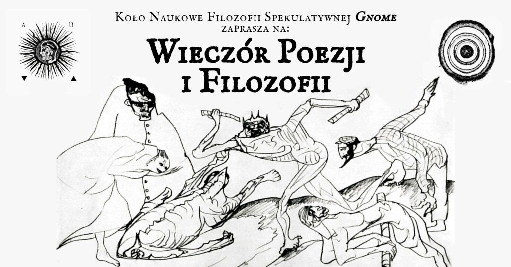 plakat wieczór poezji koła gnomę