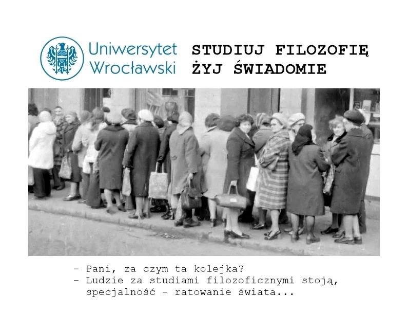 obrazek z tekstem studiuj filozofię żyj świadomie